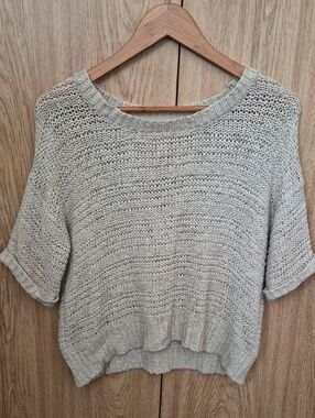 Mossimo Supply Co. Cream Open-Knit Sweater